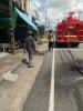 ฉีดล้างทำความสะอาดถนนหน้าร.ร.หัวไทรเรือนประชาบาล