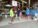 ทำความสะอาด ตลาดสดเทศบาลตำบลหัวไทร