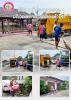 พัฒนา ทำความสะอาด และเก็บขยะ บริเวณ หลาดริมคลองหัวไทร